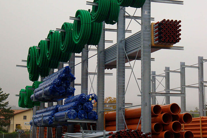 cantilever racking galvanized