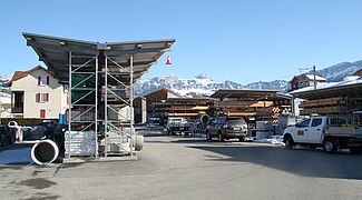 pallet racking with roof