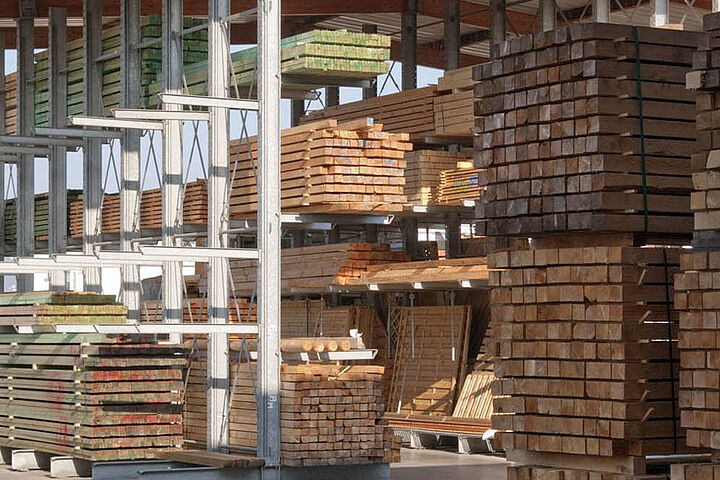 cantilever racking with roof