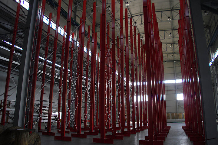 cantilever racking, storage of aluminium