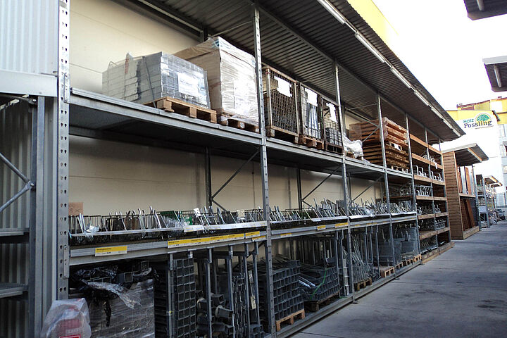 pallet racking with roof
