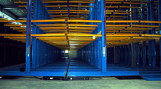 mobile racking system, cantilever racking