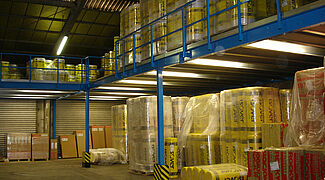 mezzanine floors for the building material industry