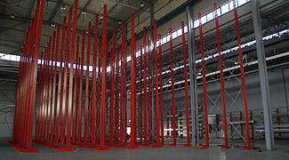cantilever racking, storage of aluminium