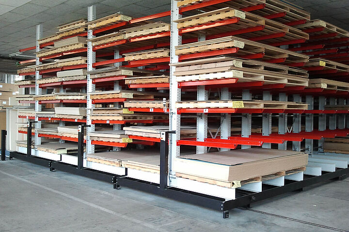 mobile cantilever racking