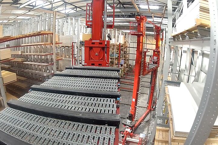 cantilever racking, automated warehouse, stacker crane