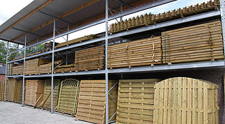 pallet racking system for building material