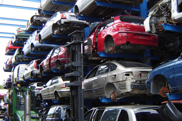 cantilever racking for vehicle storage