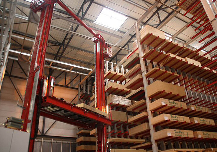 cantilever racking, automatic warehouse, stacker crane