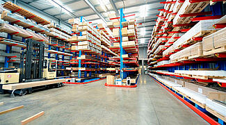 cantilever racking for the timber trade