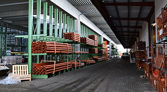 cantilever racking, timber storage