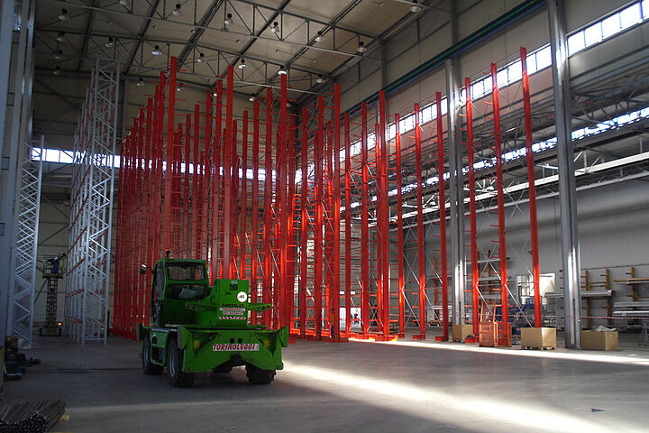 cantilever racking, storage of aluminium