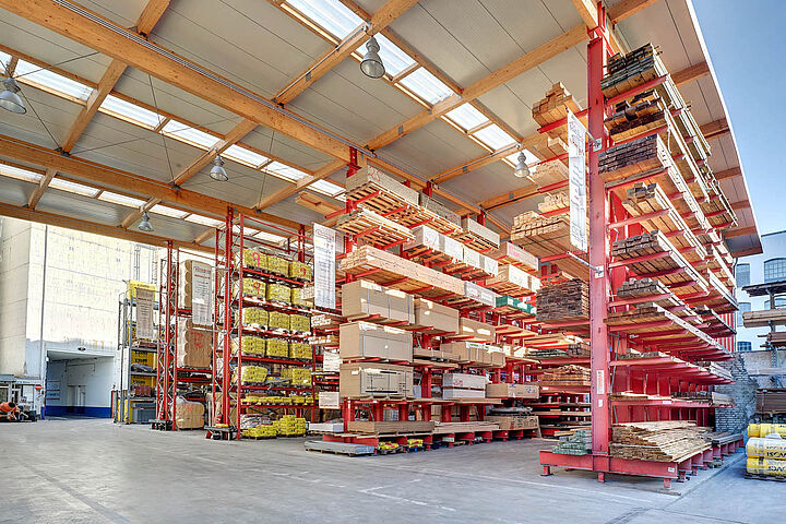 cantilever racking warehouse