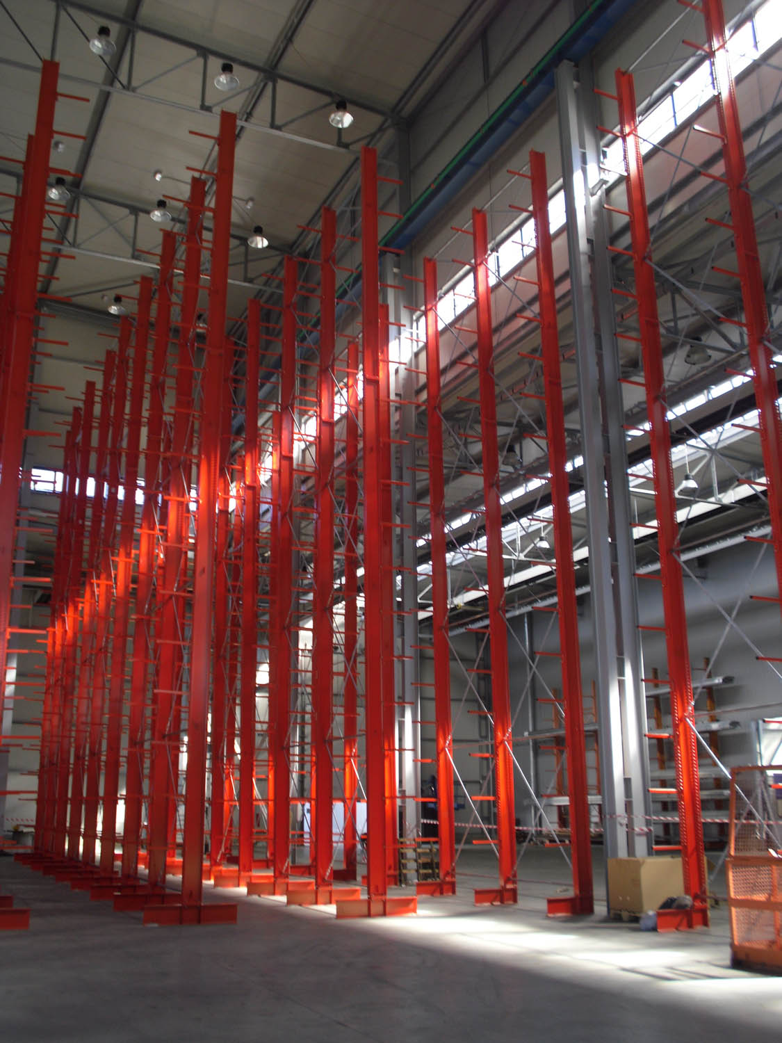 cantilever racking, storage of aluminium